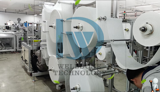 FFP3 FFP2 N95 Gesichtsmaske Körper Herstellung 15.5kw Hilfsgeräte