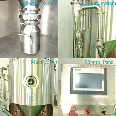 Automatischer Laborspray-Trockner mit 30~300°C-Kontrolle der Lufteinlasstemperatur und 1 kg/h Verdampfungsleistung
