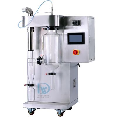Lab Small SD-51 Inertschleife Sprühtrocknungsmaschine mit 30~300℃ Temperaturregelung, 1 kg/h Verdampfungskapazität und 220V-480V Spannung